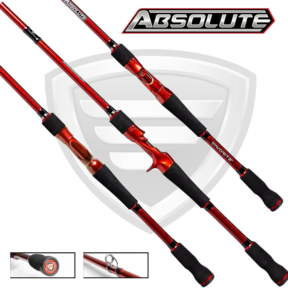 Favorite Fishing Absolute casting rod, 6'6" medium-heavy casting rod for anglers, lightweight and durable fishing gear