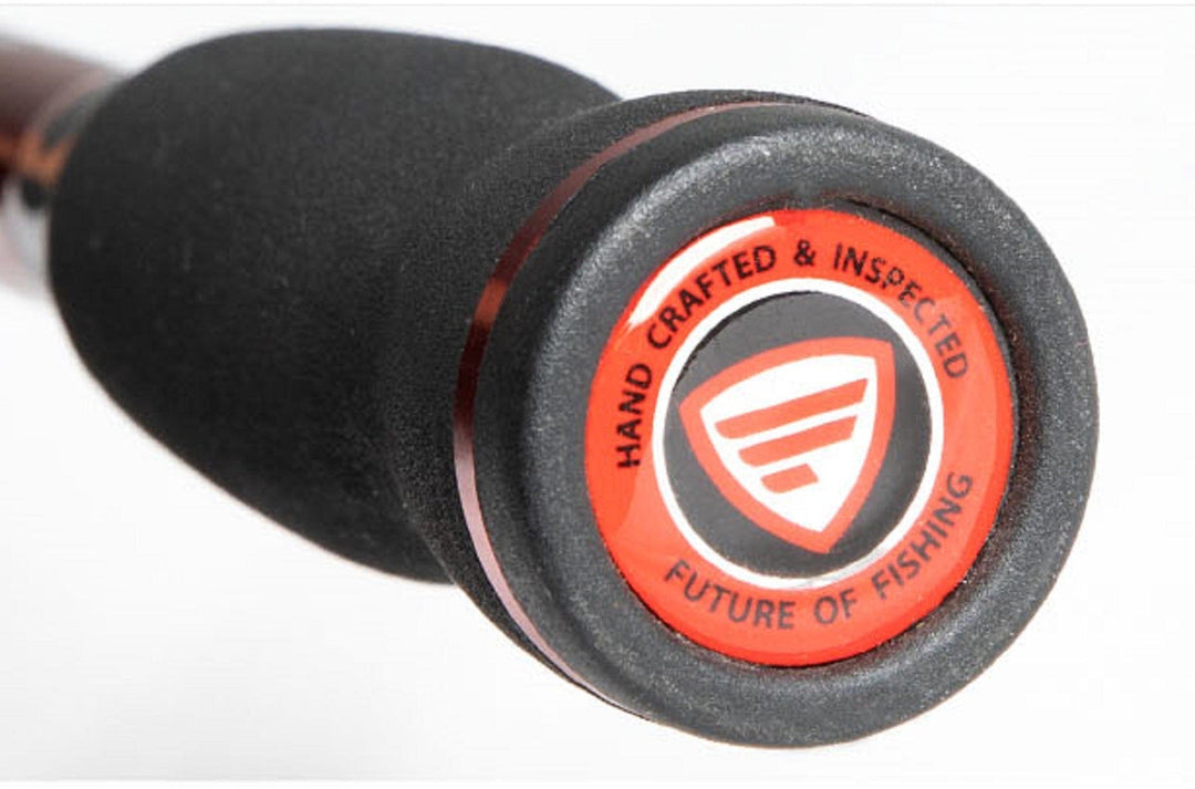 Favorite Fishing Absolute Casting Rod, 6'6" medium-heavy casting rod with detailed handle and rod blank for fishing success.