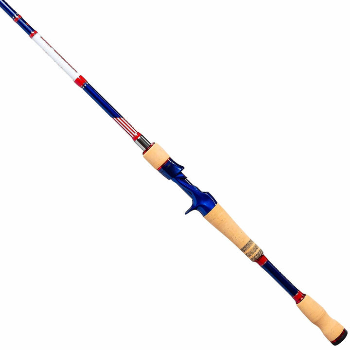 Favorite Fishing Defender Casting Rod, 6'6" medium-heavy model, featuring a sleek design and durable construction for versatile fishing.