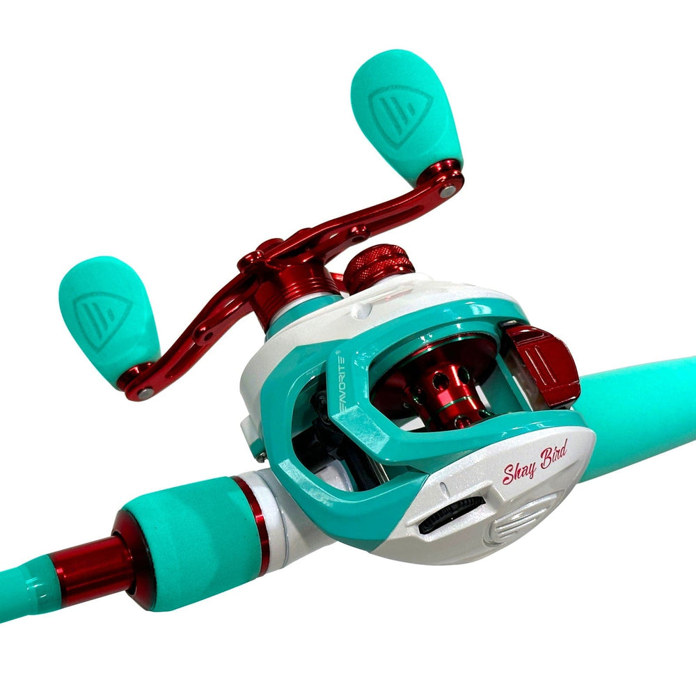 Favorite Fishing Shay Bird Casting Combo with rod and reel, designed for versatile fishing, shown in a medium-sized setup.