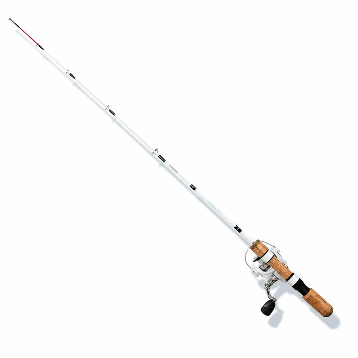 Favorite Fishing White Bird Ice Combo 26-28 inch ultra-light combo with ice rod, designed for ice fishing enthusiasts.