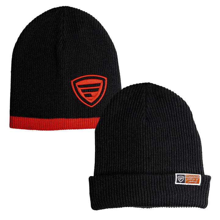 Favorite Fishing shield beanie hat from Favorite Beanies collection, featuring a cozy knit design and brand logo.