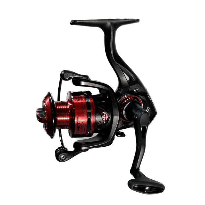 Favorite Fishing Absolute Spinning Reel 2000 in retail packaging, showcasing the compact fishing reel and branding.