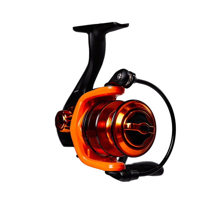 Favorite Fishing Balance Spinning Reel in retail packaging, showing the compact design and brand logo on the reel.