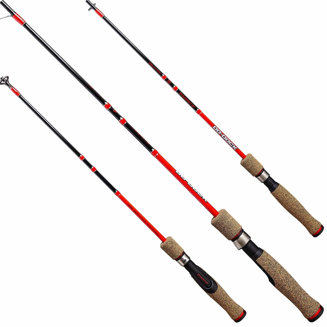 Favorite Fishing Do Dock Snub Nose Crappie Spinning Rod, 5'3" medium, one-piece fishing rod for crappie fishing.