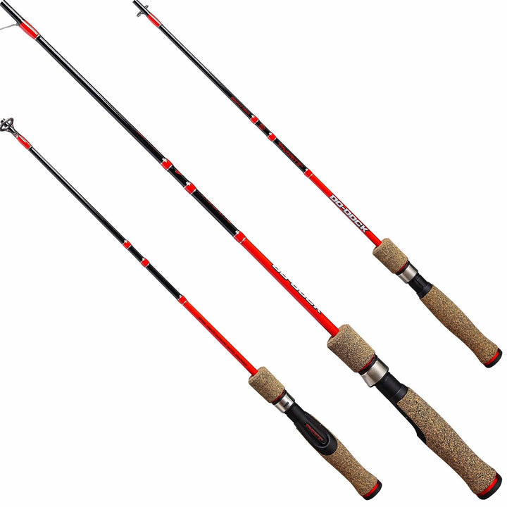 Favorite Fishing Do Dock Snub Nose Crappie Spinning Rod, 5'3" medium, one-piece fishing rod for crappie fishing.