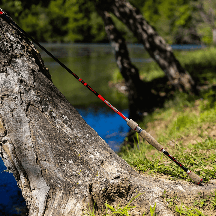 Favorite Fishing Crappie Spinning Rod, 6-8 medium, one-piece, Brush Dobber model designed for crappie fishing.