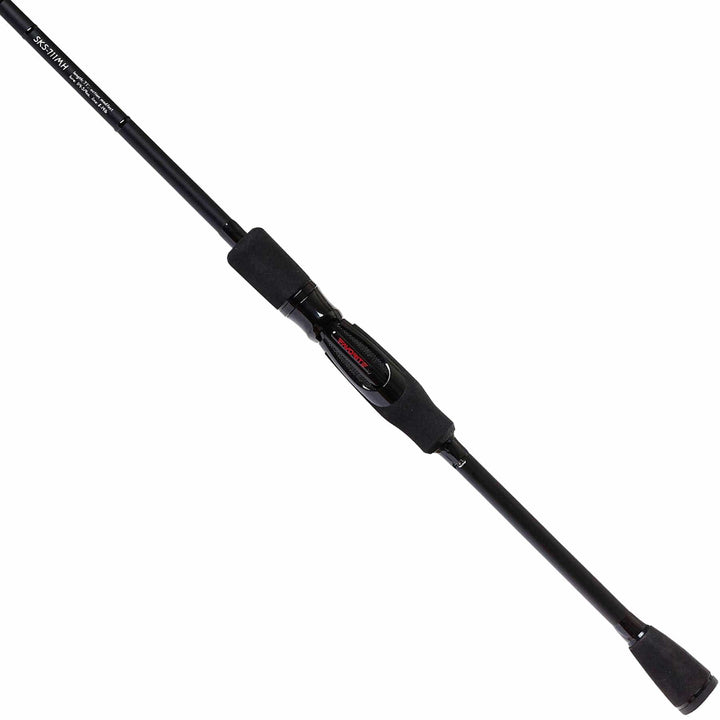 Favorite Fishing Sick Stick spinning rod, 7'1" medium-heavy, moderate-fast action, lightweight fishing rod with ergonomic grip.