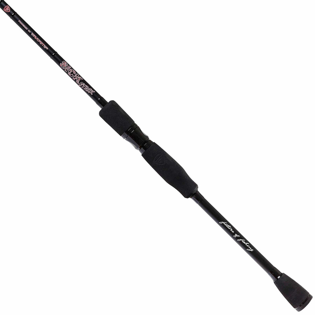 Favorite Fishing Sick Stick spinning rod, medium-heavy, moderate-fast action, lightweight fishing rod for versatile casting and fishing.