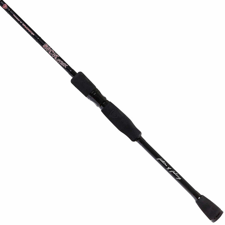 Favorite Fishing Sick Stick spinning rod, medium-heavy, moderate-fast action, lightweight fishing rod for versatile casting and fishing.