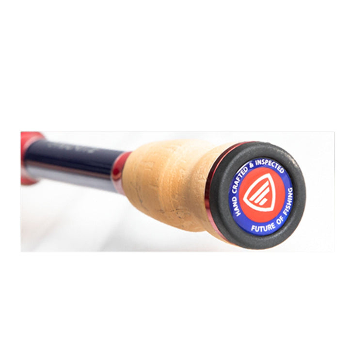 Favorite Fishing Defender Spinning Rod, 6'6" medium-heavy, lightweight fishing rod with comfortable grip and durable construction.