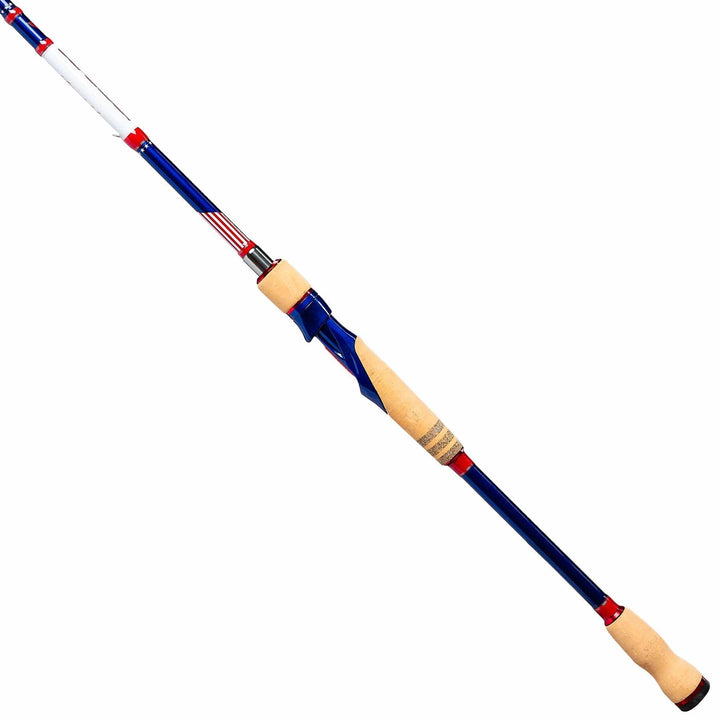 Favorite Fishing Defender Spinning Rod, 6'6" medium-heavy, lightweight fishing rod for freshwater and saltwater fishing.