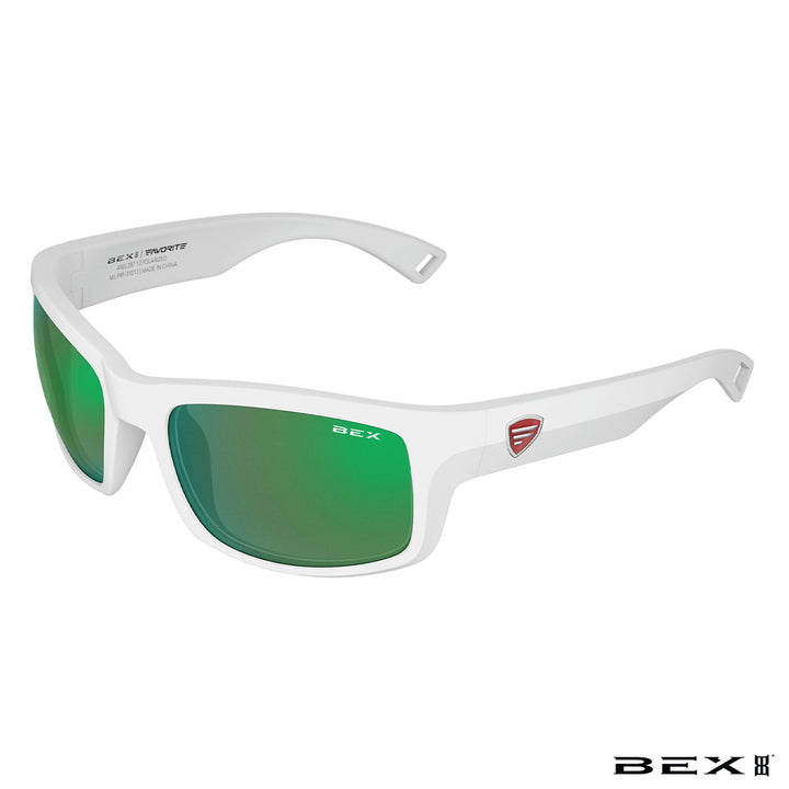Favorite Fishing Ghavert FX sunglasses in black and red with sleek, sporty design and polarized lenses for outdoor activities.