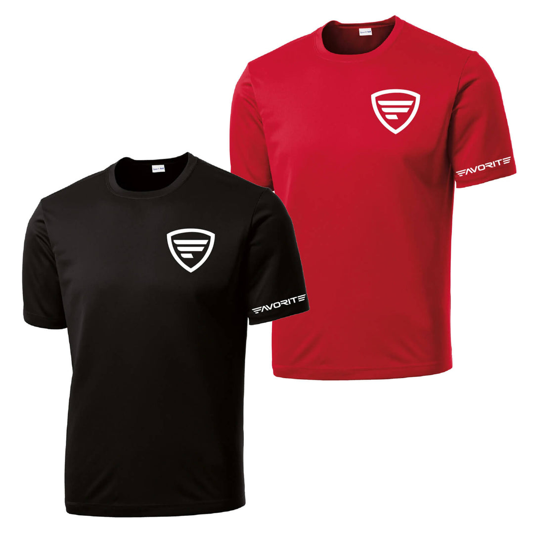 Favorite Performance T-Shirt by Favorite Fishing, featuring a comfortable athletic fit and moisture-wicking fabric.