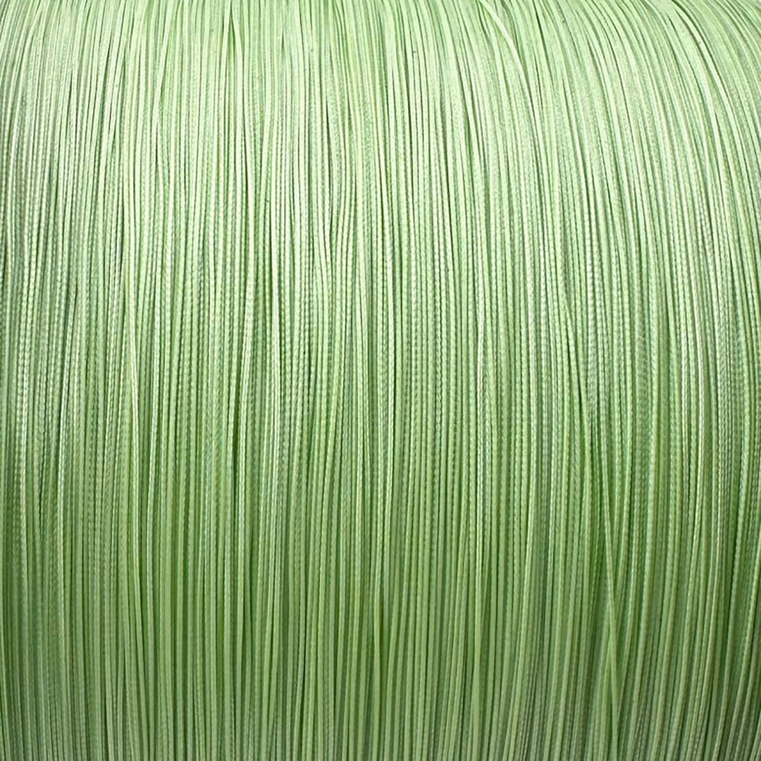 FINS Braids 40G fishing line in chartreuse, 65-100 lb braided fishing line with a close-up of the bright, durable fishing line.