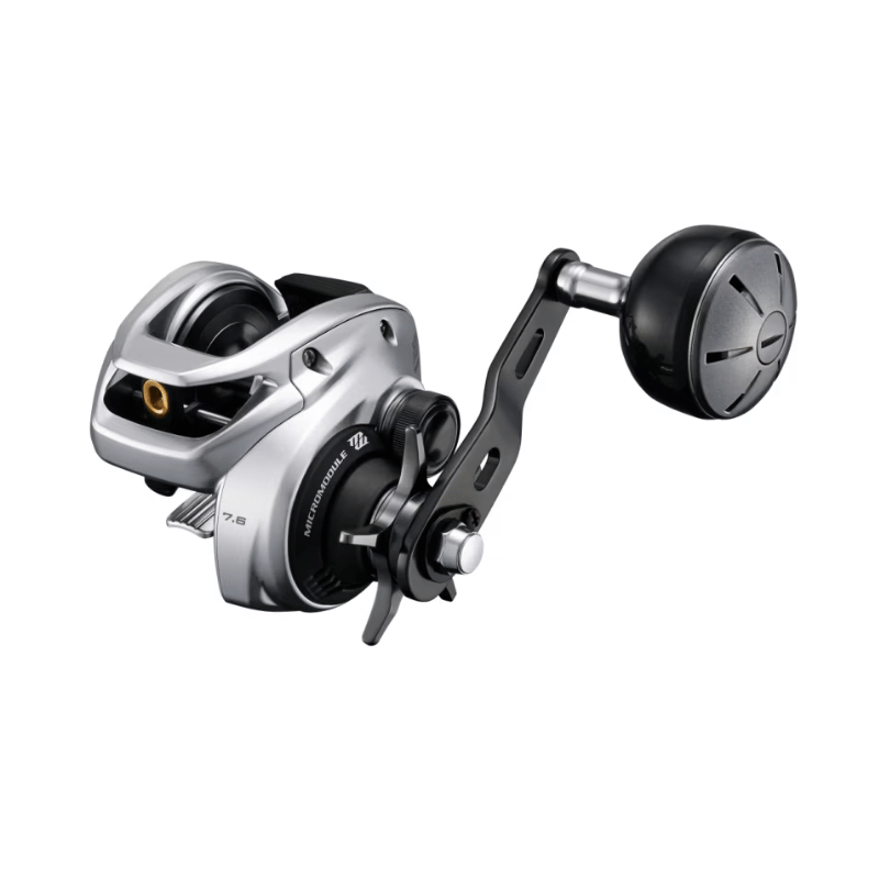 Shimano Tranx B baitcasting reel with ergonomic handle and sturdy construction, designed for smooth casting and fishing durability.