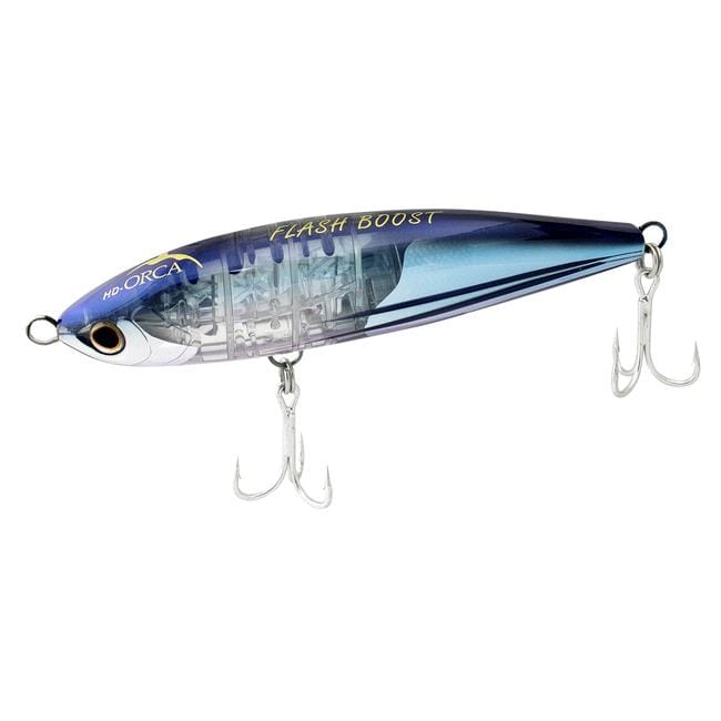 Shimano HD Orca Flash Boost floating hardbait lure with vibrant colors and realistic fish design for freshwater or saltwater fishing.
