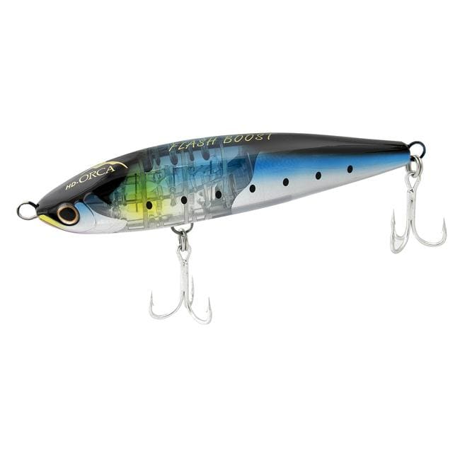 Shimano HD Orca Flash Boost floating hardbait lure for fishing, featuring vibrant colors and realistic fish design.