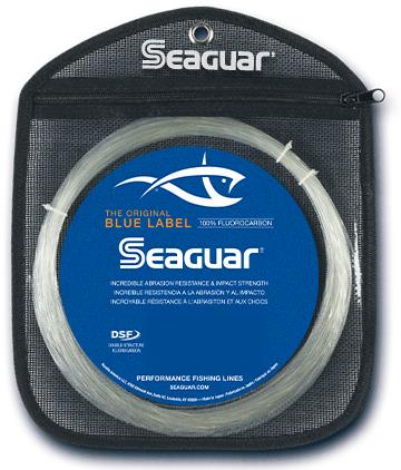 Seaguar Blue Label Fluorocarbon Leader material, 6lb, 25yd fishing leader, clear fluorocarbon for fishing lines and tackle.