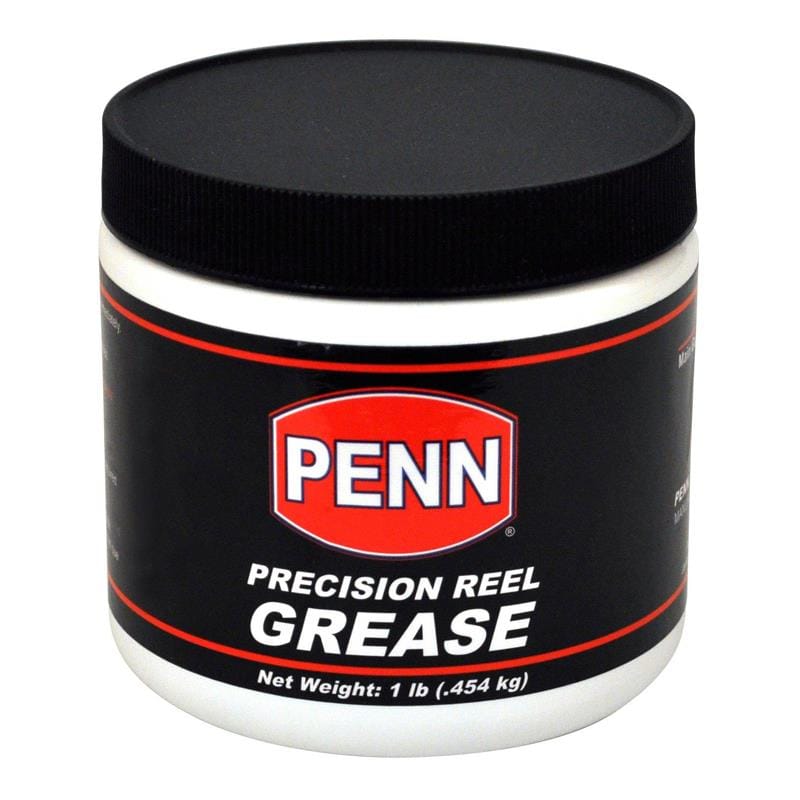 Penn Reel Grease lube in a 1 lb tub, ideal for maintaining and lubricating fishing reel components.