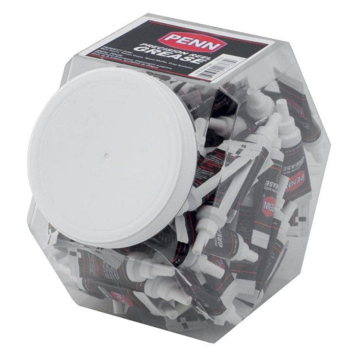 Penn Reel Grease Lube in a 1 lb tub, ideal for fishing reel maintenance, from Fisherman's Headquarters.