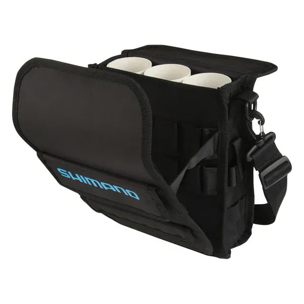 Shimano Blue Wave Surf Bags lure and plug bag, medium size, designed for fishing tackle storage, by Fisherman's Headquarters.