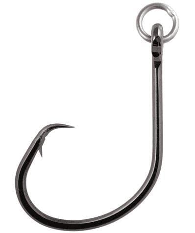 Packaged Owner Ringed Mutu Hybrid Hooks from Fisherman's Headquarters, showing multiple hooks with ringed design for fishing.