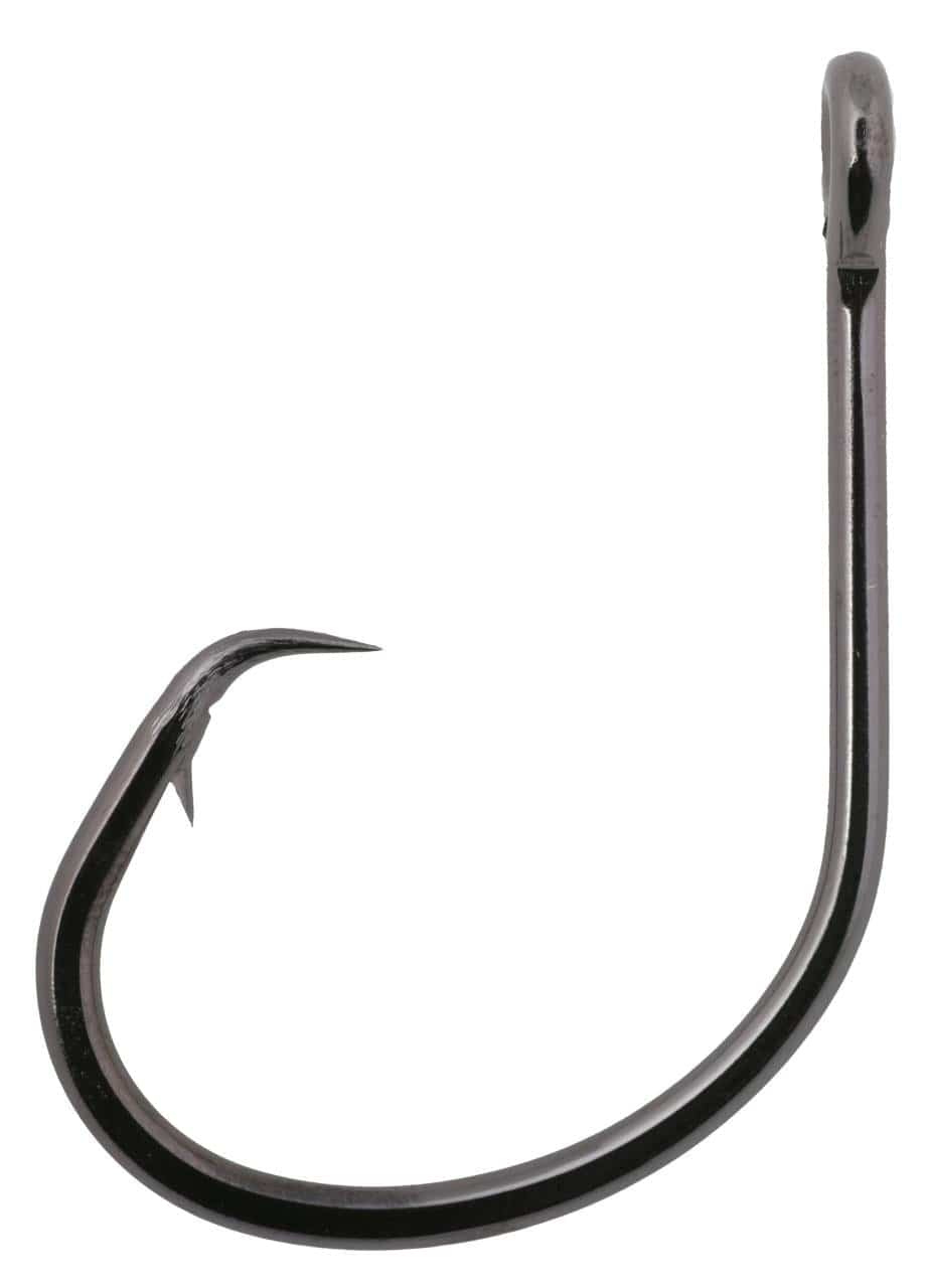 Packaged Owner Tournament Mutu Circle Hook from Fisherman's Headquarters, showcasing a sharp fishing hook in clear packaging.