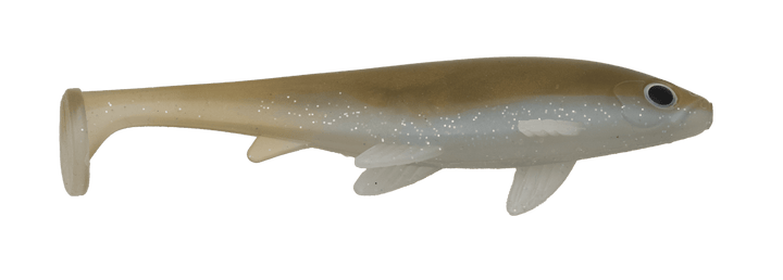 Pearl Weedless Executioner fishing lure by G-Ratt Baits, designed for smooth fishing with a weedless hook and realistic bait appearance.