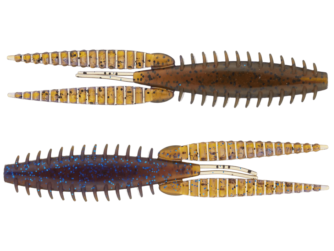 G-Ratt Baits Dixie Flip fishing lure in brown and black flake, designed for freshwater fishing, showing detailed lure with treble hooks.