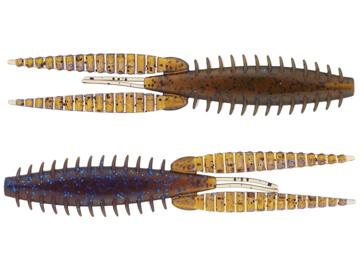 G-Ratt Baits Dixie Flip fishing lure in brown and black flake, designed for freshwater fishing, showing detailed lure with treble hooks.