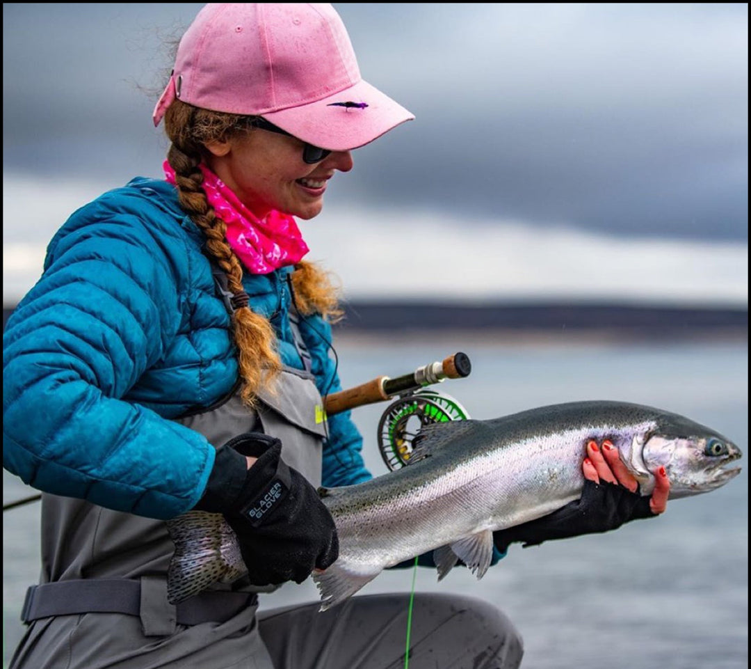Glacier Outdoor Alaska River™ Series fingerless glove with Realtree Edge camouflage, designed for outdoor activities and dexterity.