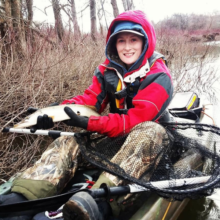 Glacier Outdoor Ice Bay™ Glove in XS, showing insulated glove with adjustable strap and textured grip for cold weather outdoor activities.