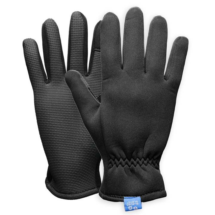 Black Kenai™ Original Gloves by Glacier Outdoor, insulated winter gloves with a durable exterior and soft interior for cold weather.