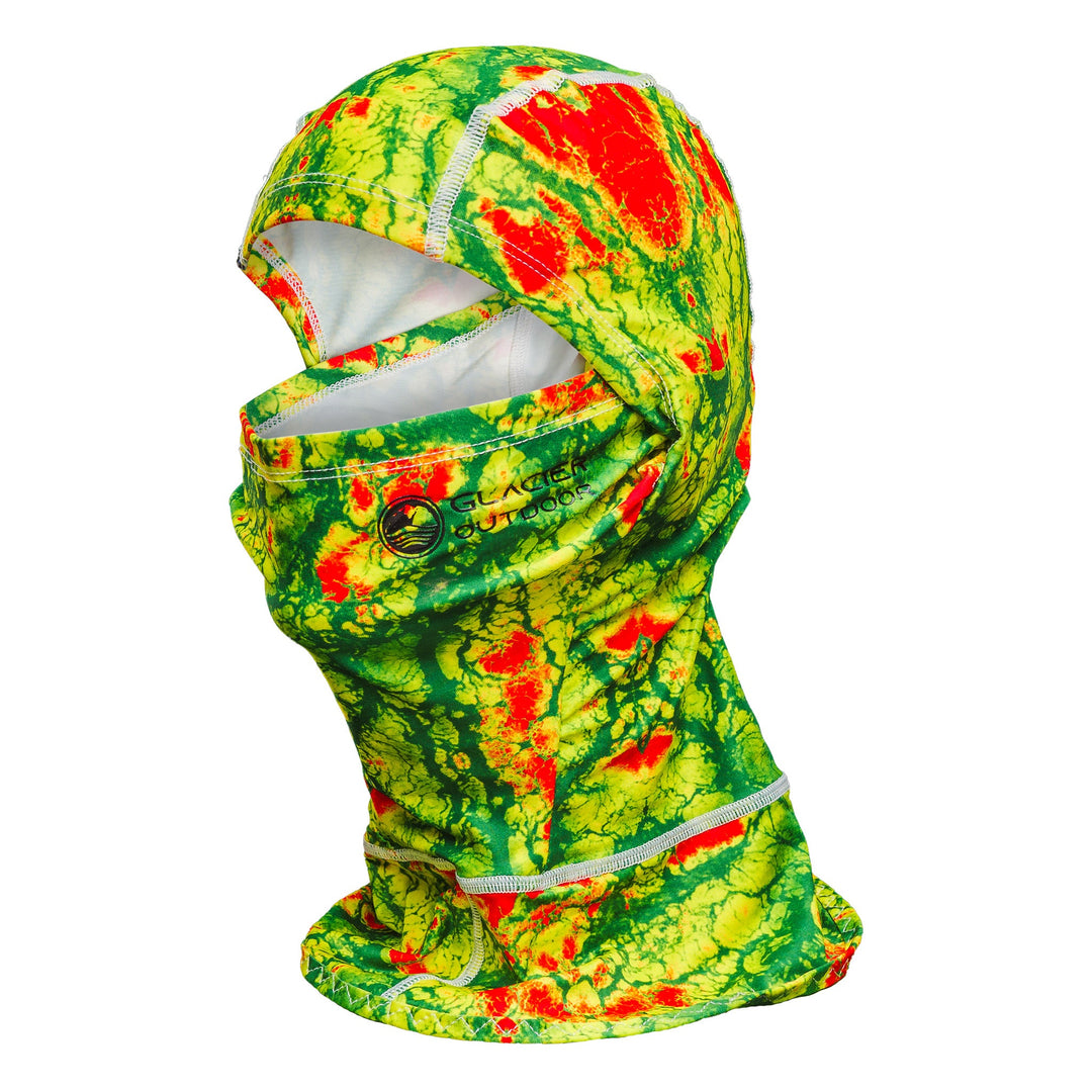 Green sun hood by Glacier Outdoor, lightweight headwear designed for outdoor sun protection and active wear.