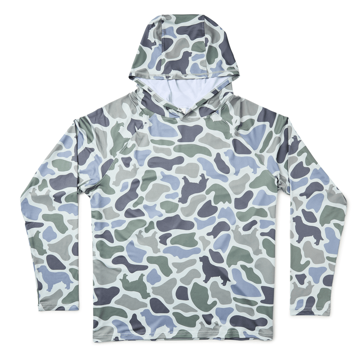 Monti Coolers Loyal Companion Sun Hoodie with SPF 50, lightweight fabric, and adjustable hood for sun protection and casual wear.