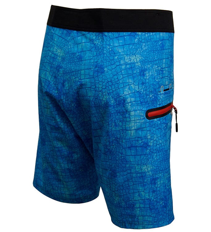 Men's Chaos Stretch Fishing Boardshort by Hook & Tackle, swimwear with a durable, flexible fabric and fishing-inspired design.
