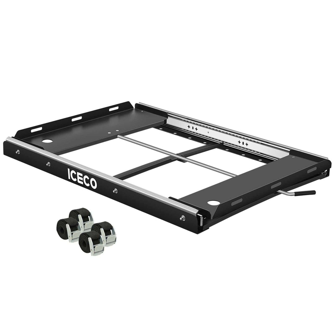 Inca Overland Outfitters APL55/VL60PRO slide mount accessory for ICECO appliances, shown on a white background.