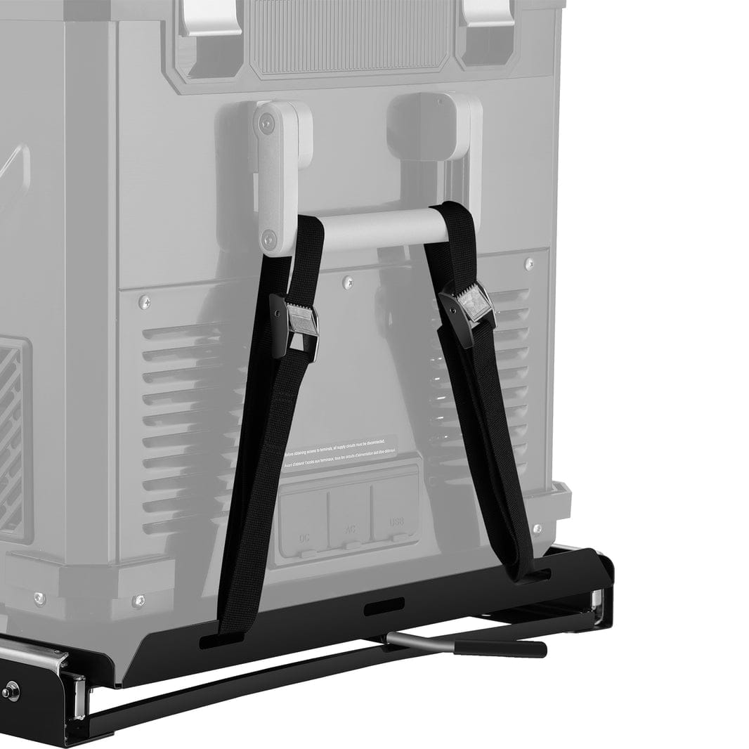 Inca Overland Outfitters APL55/VL60PRO slide mount accessory for ICECO appliances, mounted on a vehicle interior.