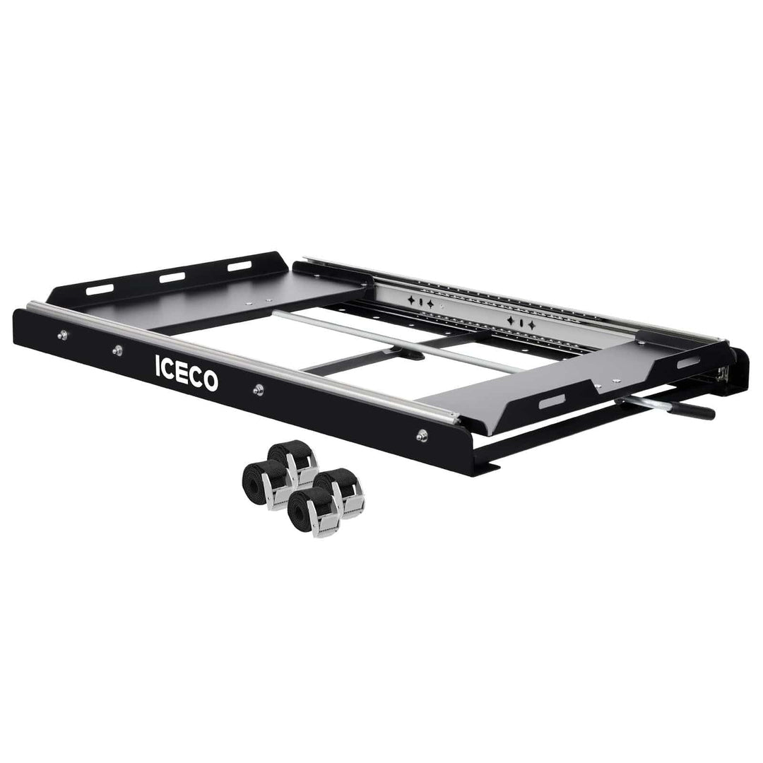 Inca Overland Outfitters fridge slide mount for JPPro, VL45, APL35, VL35Pro, VL45Pro iceco appliances, rugged vehicle accessory