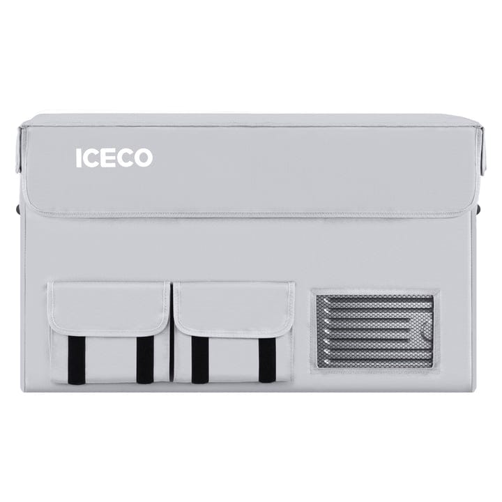 Gray APL35 insulated protective cover for ICECO appliances, designed by Inca Overland Outfitters, for durable outdoor use.