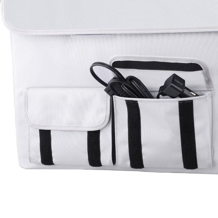 Gray APL35 insulated protective cover by ICECO, designed for durable outdoor protection and insulation.