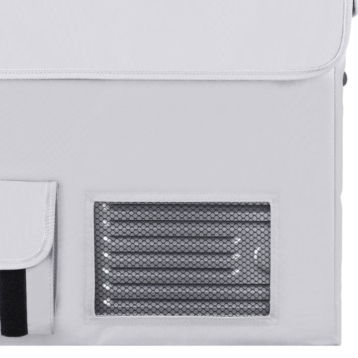 Gray APL35 insulated protective cover for ICECO appliances, designed by Inca Overland Outfitters.