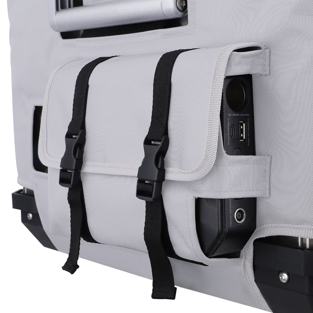 Gray insulated protective cover for APL55 by ICECO, designed for durable outdoor use, from Inca Overland Outfitters.