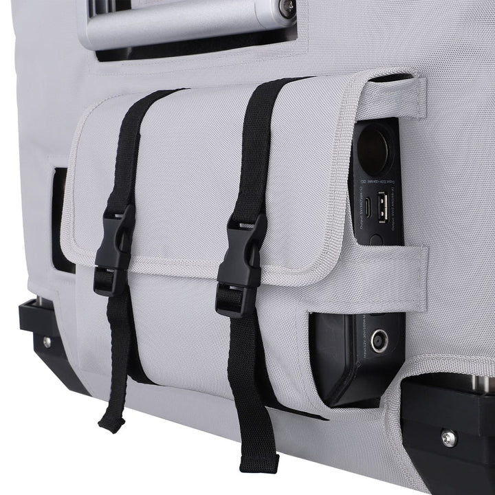 Gray insulated protective cover for APL55 by ICECO, designed for durable outdoor use, from Inca Overland Outfitters.