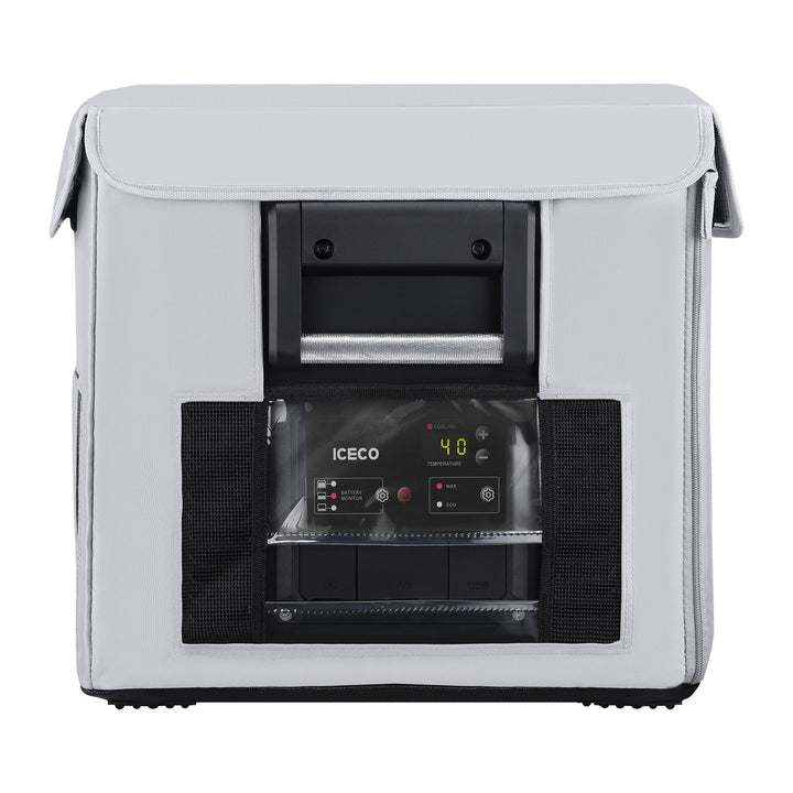 Gray VL35ProS insulated protective cover by ICECO, designed for Inca Overland Outfitters accessories.