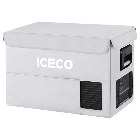 Silver VL45ProS Insulated Protective Cover for ICECO, durable accessory designed by Inca Overland Outfitters to protect and insulate.