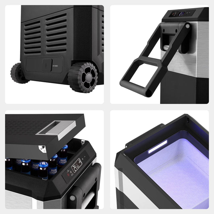Inca Overland Outfitters JP40 PRO Silver portable single-zone freezer with cover, 40L capacity, from ICECO JP Pro Series.