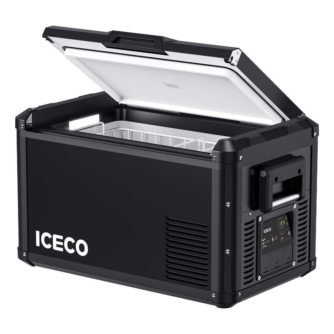 Inca Overland Outfitters VL35ProS portable fridge freezer from ICECO, black, 35-liter single zone compact refrigeration unit