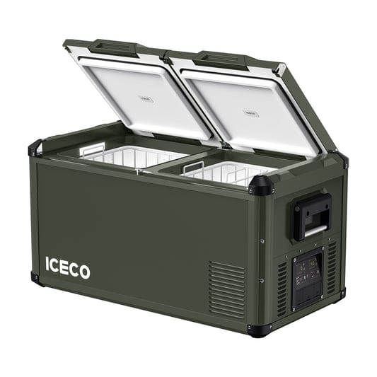 Inca Overland Outfitters VL75ProD Olive 12V Heavy Duty Fridge Freezer from ICECO, 75L capacity, durable for outdoor use